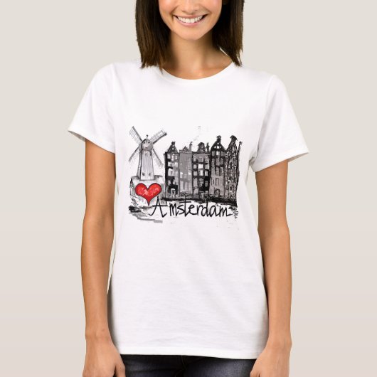 T-shirt J'aime Amsterdam (Devant)