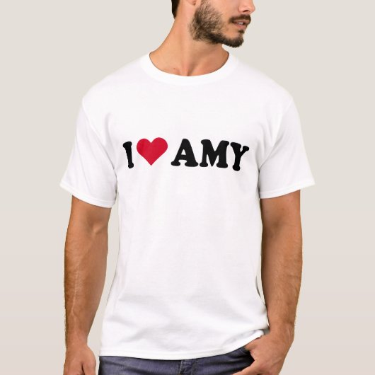 T-SHIRT J'AIME AMY (Devant)