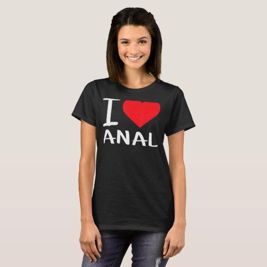 T-shirt J'aime Anal (Devant entier)