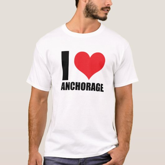 T-shirt J'aime Anchorage (Devant)