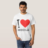 T-shirt J'aime anguilla (Devant entier)