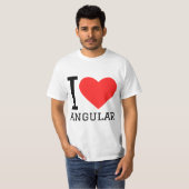 T-shirt J'aime angular (Devant entier)