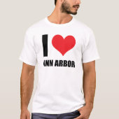 T-shirt J'aime Ann Arbor (Devant)