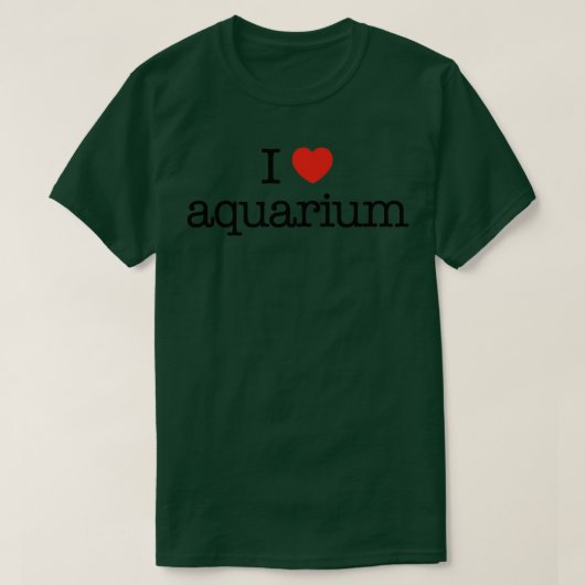 T-shirt J'aime aquarium 2 (Design devant)