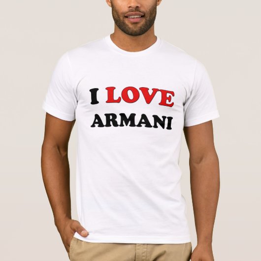 T-shirt J'aime Armani (Devant)