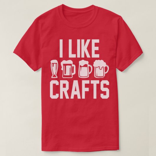 T-shirt J'aime artisanat bière artisanale T (Design devant)