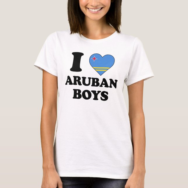 T-shirt J'aime Aruba Boys (Devant)