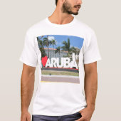 T-shirt J'aime Aruba - Une île heureuse (Devant)