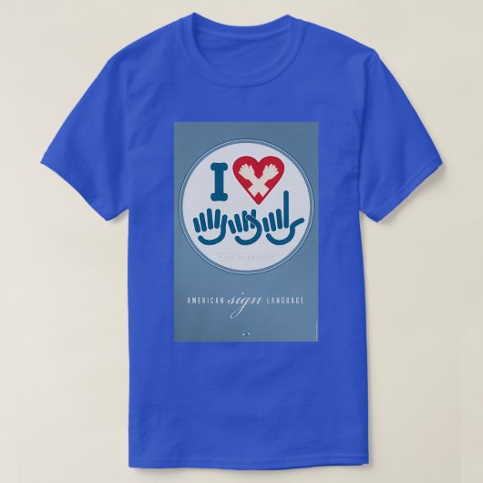 T-shirt J'aime ASL 2 (Design devant)