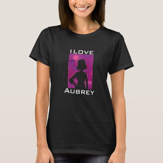 T-shirt J'aime Aubrey (Devant)