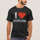 T-shirt J'Aime Auckland En Nouvelle-Zélande (Devant)