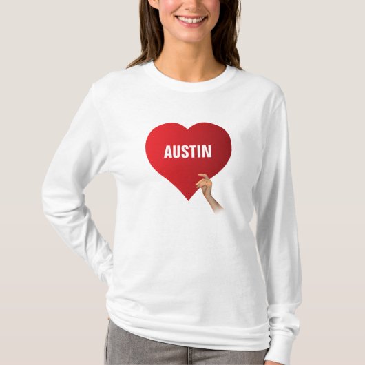 T-shirt J'aime Austin (Devant)