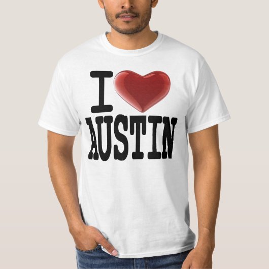 T-shirt J'aime AUSTIN (Devant)