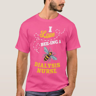 T-shirt J'Aime Avoir Été Dans Une Dialyse Infirmière Miel 