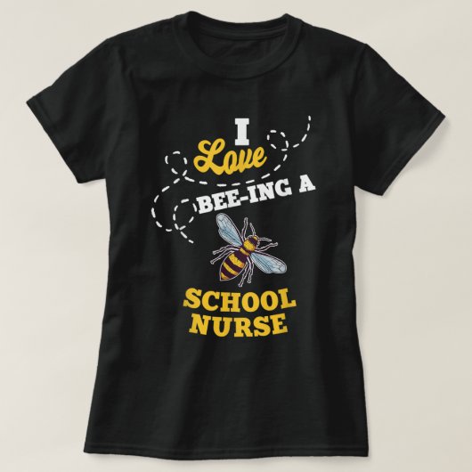 T-shirt J'Aime Avoir Été Dans Une École Infirmière Miel Ab (Design devant)