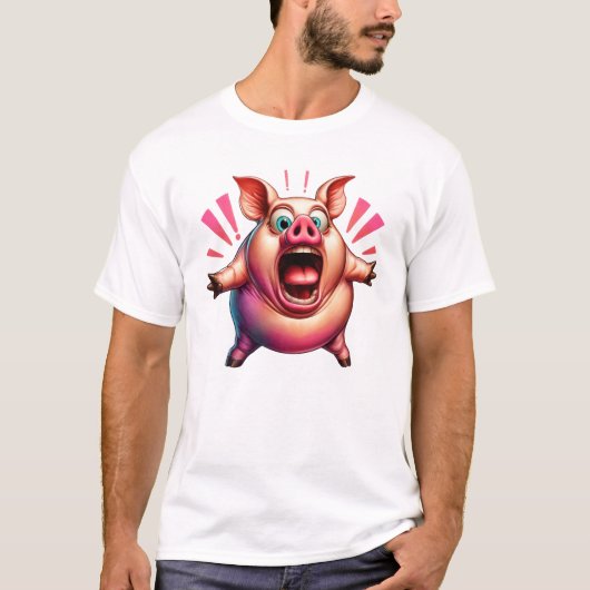 T-SHIRT J'AIME BACON (Devant)