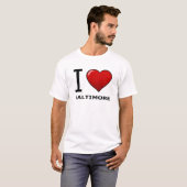 T-SHIRT J'AIME BALTIMORE, DM - LE MARYLAND (Devant entier)