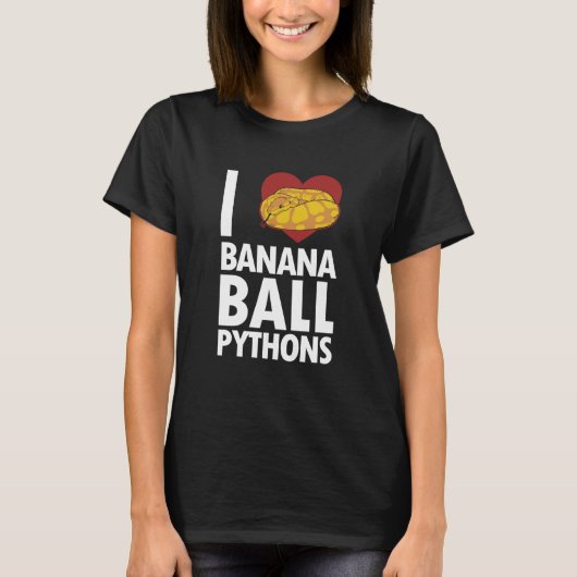 T-shirt J'aime Banana Ball Pythons Pythonidae Banana Ball (Devant)