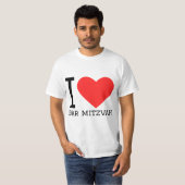 T-shirt J'aime bar mitzvah (Devant entier)