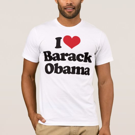 T-shirt J'aime Barack Obama (Devant)