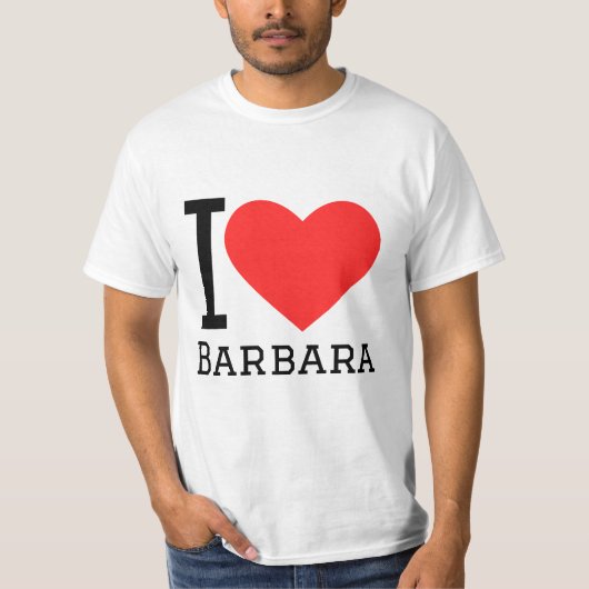 T-shirt J'aime Barbara (Devant)