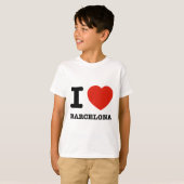 T-shirt J'aime Barcelone (Devant entier)