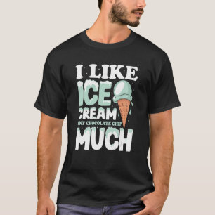 T-shirt J'aime beaucoup la crème glacée Mint Chocolate Chi
