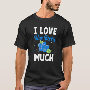 T-shirt J'aime beaucoup la myrtille Myrtille Fruit Myrtil