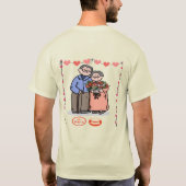 T-shirt J'aime beaucoup mes parents. (Dos)