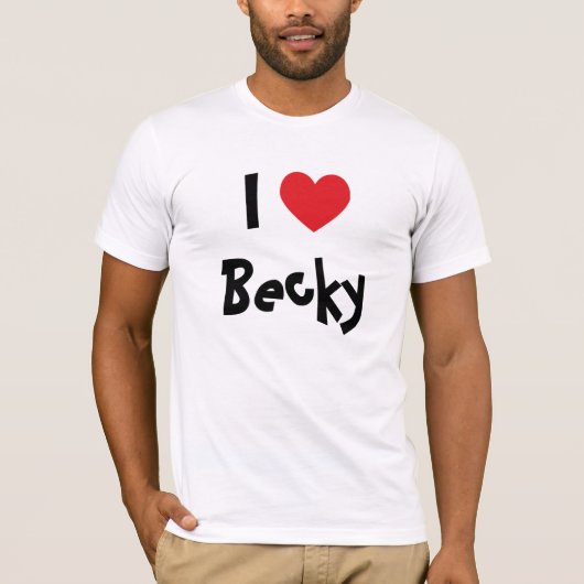 T-shirt J'Aime Becky (Devant)