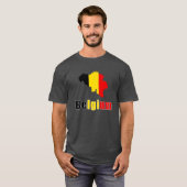 T-shirt J'aime Belgique - Belgique Drapeau (Devant entier)