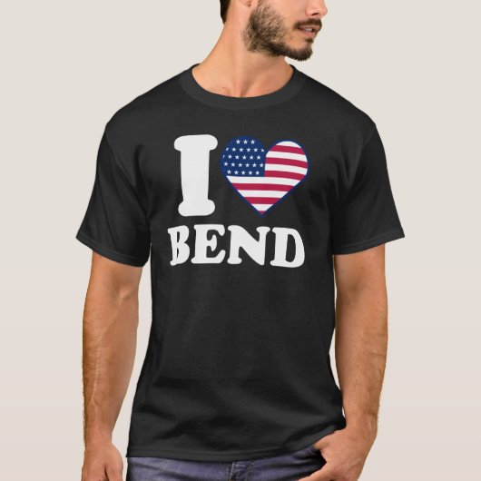 T-shirt J'aime Bend I heart Bend (Devant)