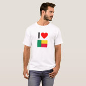 T-shirt j'aime benin (Devant entier)