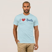 T-SHIRT J'AIME BETH (Devant entier)