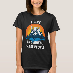 T-shirt J'Aime Bianca Et Peut-Être Trois Personnes