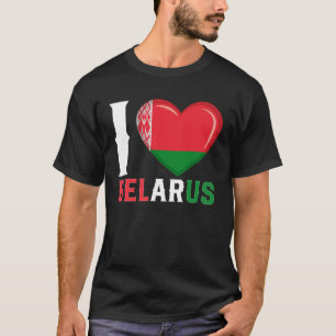 T-shirt J'aime Biélorussie Biélorusse