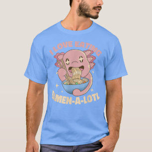 T-shirt J'aime bien Ramen A Lotl, Japon Manga Axolotl Kawa