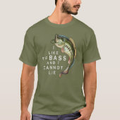 T-shirt J'aime Big Bass Funny Fishing (Devant)