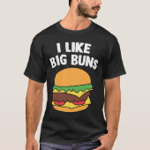 T-shirt J'Aime Big Buns Cheeseburger Fast Food Burger (Devant)
