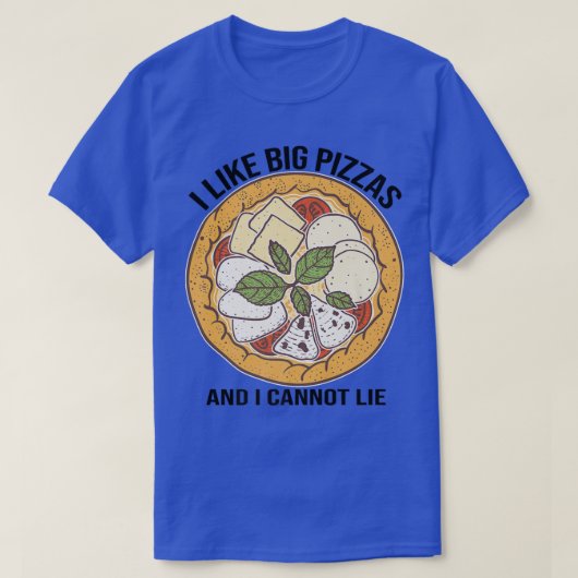 T-shirt J'Aime Big Pizzas Pizza Lover Four Fromage Pizza F (Design devant)