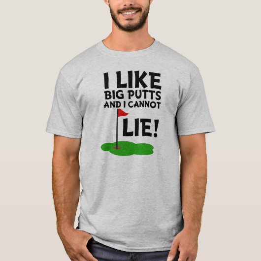 T-shirt J'aime Big Putts et je ne peux pas mentir drôle ch (Devant)