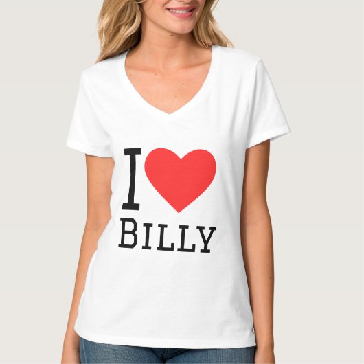 T-shirt J'aime Billy (Devant)