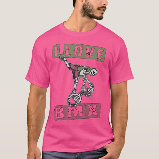 T-shirt J'Aime Bmx Funny (Devant)