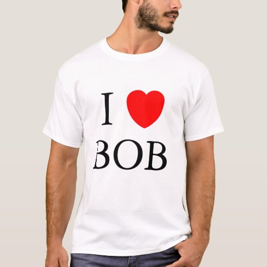 T-shirt J'aime Bob (Devant)
