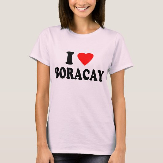 T-shirt J'aime Boracay (Devant)