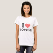 T-shirt J'aime Boston (Devant entier)