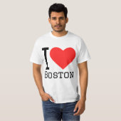 T-shirt J'aime boston (Devant entier)