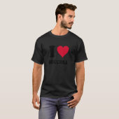 T-shirt J'aime Bouchra (Devant entier)