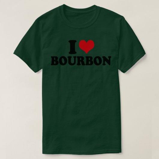 T-shirt J'aime Bourbon (Design devant)