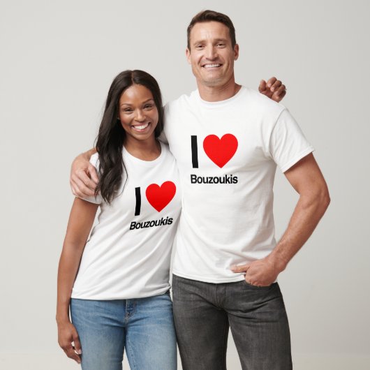 T-shirt j'aime bouzoukis (Unisexe)